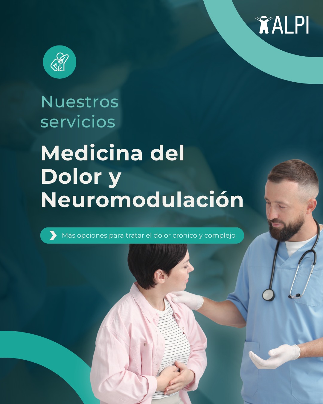 💙 El dolor no tiene por qué ser parte de tu rutina.
En ALPI incorporamos nuevas prestaciones en Medicina del Dolor, con tratamientos avanzados y un abordaje integral para mejorar tu calidad de vida.
Deslizá el carrusel y conocé las opciones disponibles.
Más información:
📍 Soler 3945, CABA
📞 (011) 4839-7700 / whatsapp 113-332-9926�
📧 turnos@alpi.org.ar
#ALPI #MedicinaDelDolor #Neuromodulación #DolorCrónico #Salud #Rehabilitación