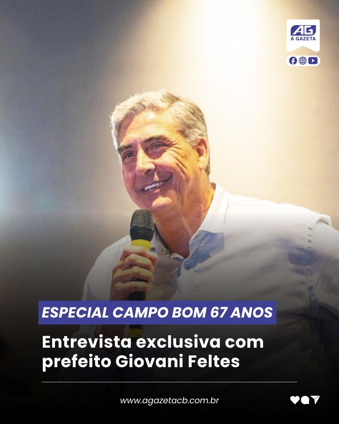 ENCARTE ESPECIAL | ✍ @maurispengler
Em entrevista exclusiva ao Jornal A Gazeta o prefeito Giovani Feltes fala de toda a sua emoção e alegria em administrar Campo Bom pela quarta vez.
Jornal A Gazeta: Nestes pouco mais de 12 anos de mandatos, o senhor comemora pela 13ª vez o aniversário de Campo Bom no cargo de prefeito. Qual o tamanho desta honraria?
Giovani Feltes: Ser prefeito de Campo Bom é, acima de tudo, uma grande honra e uma responsabilidade enorme. Sou alguém profundamente ligado à cidade, à sua história e às pessoas que aqui vivem. Ter exercido quatro mandatos é algo significativo, mas encaro essa trajetória não como um título, e sim como a missão de servir, gerir com seriedade e olhar crítico, cobrando de mim e da equipe resultados concretos. É um cargo que exige muito, mas que carrego com respeito, dedicação e um forte vínculo com a cidade que amo.
AG: O senhor nasceu pouco antes da emancipação de Campo Bom. Em que momento surgiu o desejo de um dia ser prefeito? Após a primeira eleição, imaginou retornar ao cargo outras vezes?
Giovani: Apesar de ter nascido oficialmente em São Leopoldo, minha vida, minha família e minha identidade são ligadas a Campo Bom. Curiosamente, nunca tive, inicialmente, o sonho de ser prefeito. Quando jovem, pensava mais na atuação legislativa, cheguei a sonhar em ser deputado assim que me filiei ao partido e construí minha trajetória política no MDB. A possibilidade de ser prefeito surgiu de forma natural, com o amadurecimento político e o crescimento da cidade. Lá na primeira vez, nunca imaginei exercer quatro mandatos, especialmente em um período em que não havia reeleição. Cada eleição foi resultado de construção política, diálogo e confiança da comunidade. Sempre cumpri integralmente meus mandatos e sigo com o mesmo compromisso até hoje.
ENTREVISTA COMPLETA EM: www.agazetacb.com.br (LINK NA BIO) ENCARTE ESPECIAL | ✍ @maurispengler
Em entrevista exclusiva ao Jornal A Gazeta o prefeito Giovani Feltes fala de toda a sua emoção e alegria em administrar Campo Bom pela quarta vez.
Jornal A Gazeta: Nestes pouco mais de 12 anos de mandatos, o senhor comemora pela 13ª vez o aniversário de Campo Bom no cargo de prefeito. Qual o tamanho desta honraria?
Giovani Feltes: Ser prefeito de Campo Bom é, acima de tudo, uma grande honra e uma responsabilidade enorme. Sou alguém profundamente ligado à cidade, à sua história e às pessoas que aqui vivem. Ter exercido quatro mandatos é algo significativo, mas encaro essa trajetória não como um título, e sim como a missão de servir, gerir com seriedade e olhar crítico, cobrando de mim e da equipe resultados concretos. É um cargo que exige muito, mas que carrego com respeito, dedicação e um forte vínculo com a cidade que amo.
AG: O senhor nasceu pouco antes da emancipação de Campo Bom. Em que momento surgiu o desejo de um dia ser prefeito? Após a primeira eleição, imaginou retornar ao cargo outras vezes?
Giovani: Apesar de ter nascido oficialmente em São Leopoldo, minha vida, minha família e minha identidade são ligadas a Campo Bom. Curiosamente, nunca tive, inicialmente, o sonho de ser prefeito. Quando jovem, pensava mais na atuação legislativa, cheguei a sonhar em ser deputado assim que me filiei ao partido e construí minha trajetória política no MDB. A possibilidade de ser prefeito surgiu de forma natural, com o amadurecimento político e o crescimento da cidade. Lá na primeira vez, nunca imaginei exercer quatro mandatos, especialmente em um período em que não havia reeleição. Cada eleição foi resultado de construção política, diálogo e confiança da comunidade. Sempre cumpri integralmente meus mandatos e sigo com o mesmo compromisso até hoje.
ENTREVISTA COMPLETA EM: www.agazetacb.com.br (LINK NA BIO)