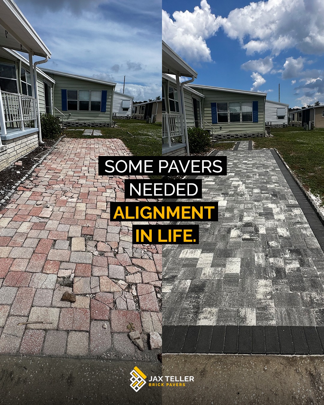 ✨ A before and after done right
These pavers had seen better days, uneven and marked by time. After the proper repairs, they’re back where they belong, literally.
The result is a level surface, a refreshed look, and no more tripping over the past. 🧱✔️
Well-executed paver repairs make all the difference in both finish and durability.☎️ (407) 907-8308
🌐 jaxtellerbrickpavers.com#beforeafter #pavers