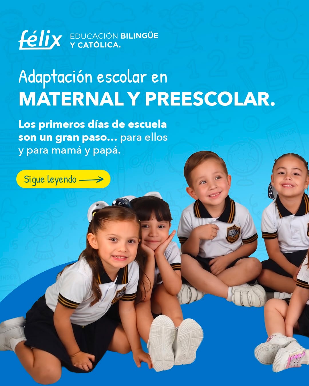Comenzar la vida escolar es un gran paso para toda la familia.
Acompañamos a cada niño con un ambiente seguro, cercano y lleno de experiencias que hacen de la adaptación una etapa positiva.
💙 Admisiones abiertas para Maternal y Preescolar. Ven a conocer nuestras instalaciones y descubre la experiencia Félix.
Mayores informes: 📲 833 208 6511
Te atendemos también por WhatsApp 💬
Da clic aquí: 👉 https://wa.me/message/R3QCX6CUPW2KL1
#ColegioFelix #ExcelenciaAcademica #EducacionCatolica