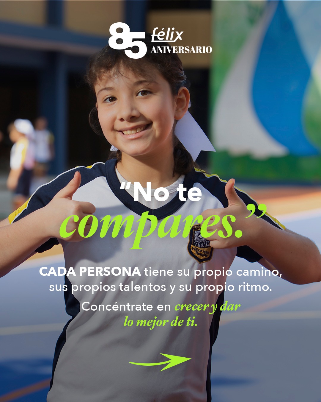 A veces, para echarle un poquito más de ganas, no necesitamos un gran discurso. Solo necesitamos recordar que no estamos solos en el camino. 🤍
#ColegioFelix #ExcelenciaAcademica #EducacionCatolica
