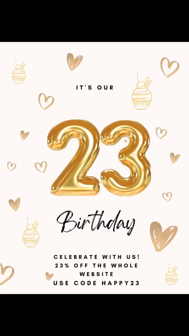 It’s our 23rd Birthday/Anniversary of Ariane Poole Cosmetics!! I want to a huge heartfelt THANK YOU!! to everyone! Thank you for your support, for the love you have for the products, and for joining me on all my social media platforms! ❤️ Use Code HAPPY23 at the checkout ❤️