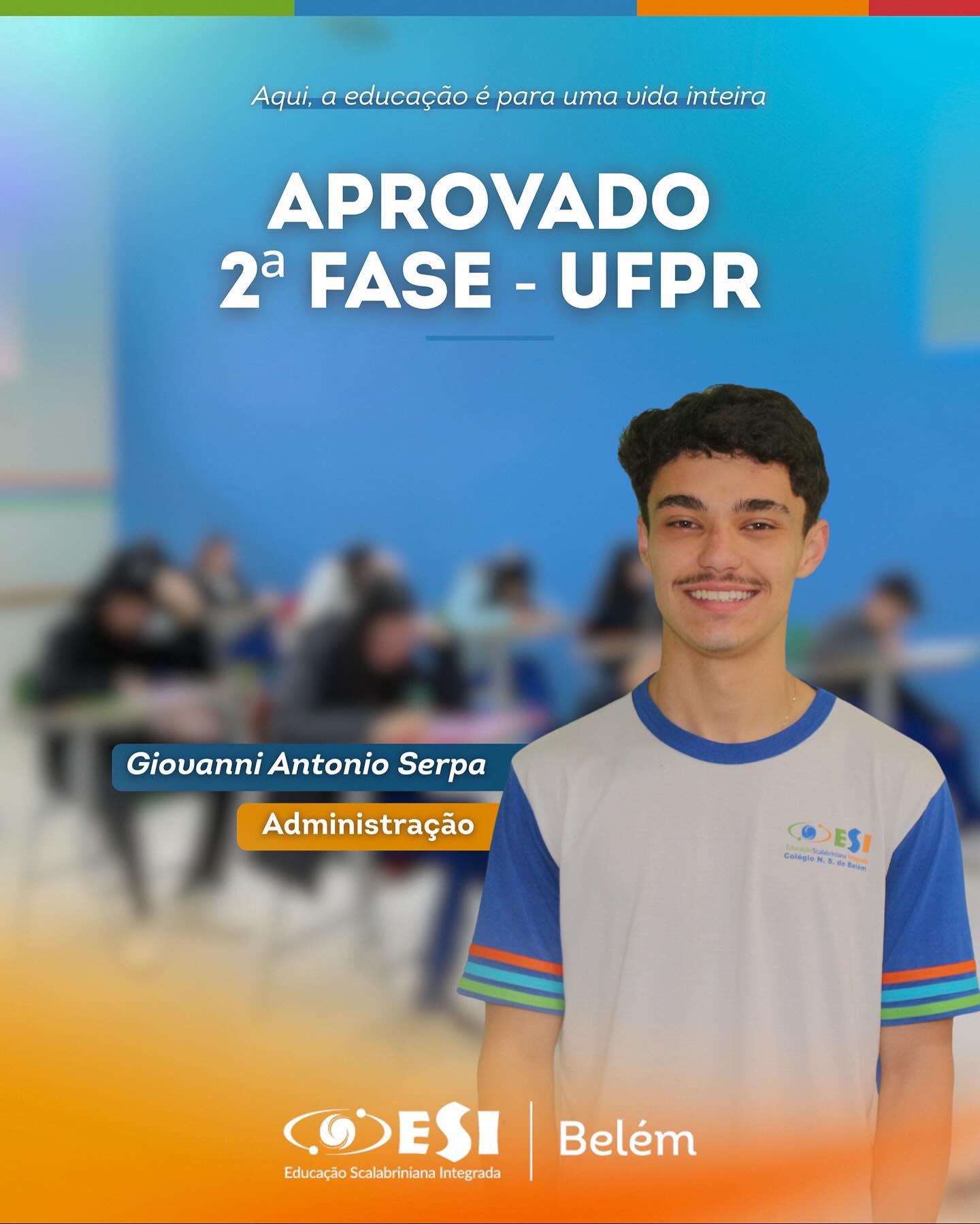 Nossos alunos deram mais um passo rumo ao futuro: foram aprovados para a 2ª fase do vestibular da UFPR! 👏✨
Parabéns por toda dedicação e empenho!