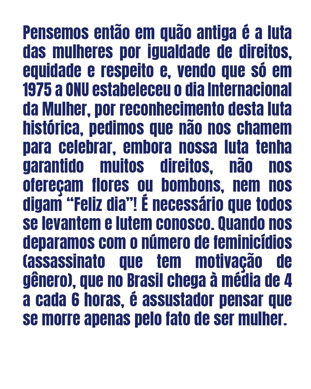 Sinetran-MT compartilha a mensagem de feliz dia da mulher da Fetran - Federação Nacional dos Servidores dos Detran e Agentes de Trânsito Estaduais, Municipais e do Distrito Federal.
O belo, forte e necessário texto é da diretora de comunicação da Fetran, Soila Elias.