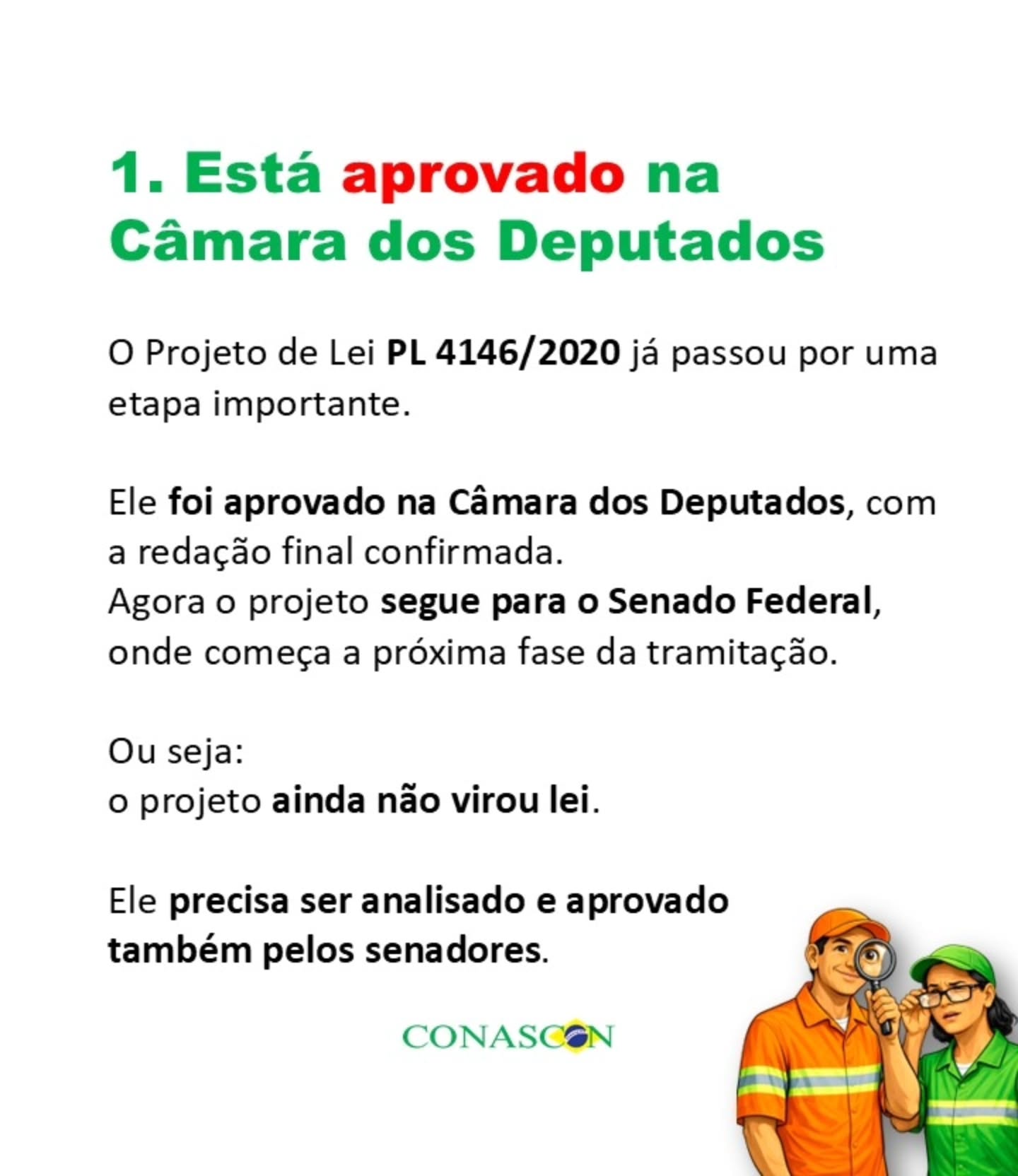 Reunimos nesse material as principais dúvidas dos trabalhadores sobre o PL4146/2020 e sua tramitação.
Importante salientar que as informações contidas nesse post são referentes ao texto aprovado no ultimo dia 24/02.
Ele ainda poderá sofrer alterações durante sua tramitação no Senado Federal.
Continuem mobilizados!
Informação é poder!
#pl4146euapoio
#GarisDoBrasil
#gari
#ValorizaçãoJá
#pisosalarialjá