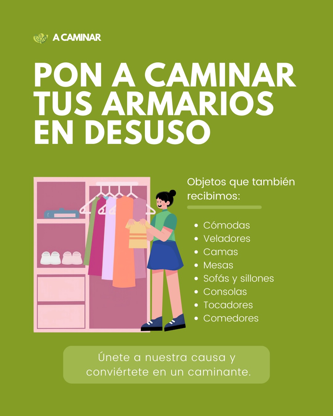 En A Caminar creemos en el poder del upcycling: transformar lo que parecía descartado en algo que vuelve a tener valor y propósito. Porque cuando un objeto encuentra una segunda vida, también puede generar bienestar para alguien más.💚 📩 Escríbenos por DM o haz clic en el link de nuestra bio para coordinar tu recolección.