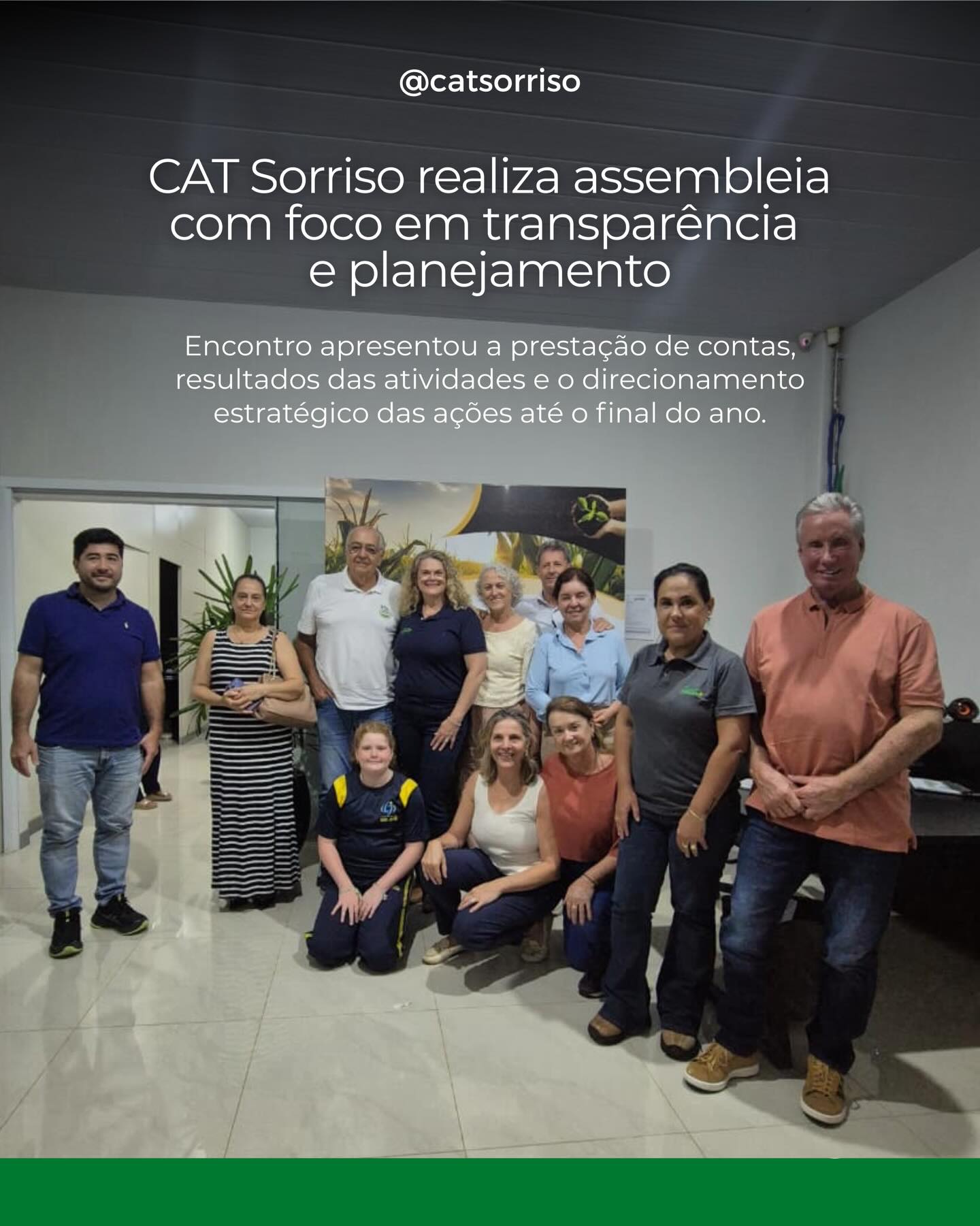 Um momento de alinhamento, transparência e construção conjunta. O CAT Sorriso reuniu seus…