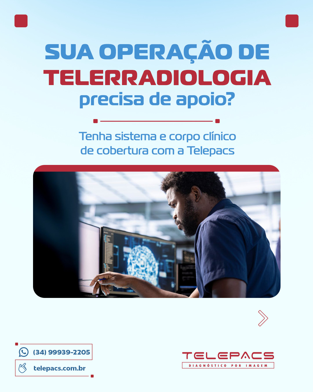 A telerradiologia é o novo padrão de excelência para clínicas e hospitais, mas a gestão eficiente dos laudos é o verdadeiro desafio que pode impactar sua operação! Com o crescimento da demanda, é crucial reconhecer os sinais de que sua equipe pode estar sobrecarregada e que a tecnologia não está ajudando como deveria.
A Telepacs surge como sua aliada, oferecendo suporte estratégico, corpo clínico especializado e uma infraestrutura robusta que garantem eficiência e segurança. Se você deseja elevar o padrão do seu serviço e garantir a satisfação dos seus clientes, não hesite em nos procurar!
Acesse nosso Blog (link na bio) e saiba mais!
📲 (34) 99939-2205
🌐 telepacs.com.br
#Telerradiologia #Saúde #GestãoDeLaudos #Telepacs #InovaçãoNaSaúde