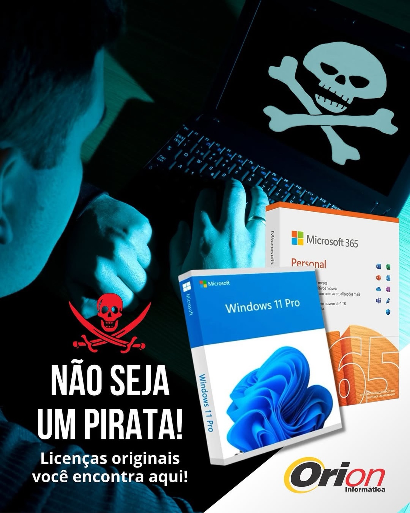 ⚓️ Seja original, não um pirata digital! 💻🏴☠️
Usar licenças originais do Windows 11 e do Office é garantir segurança, desempenho e suporte oficial — além de evitar dores de cabeça com travamentos, vírus e perda de dados.
Na Orion Informática, ajudamos você a manter seu sistema 100% regularizado e protegido, com licenças oficiais, acessíveis e instaladas com garantia.
🖥️ Invista na tranquilidade de navegar em mares seguros.
📩 Fale com a Orion e atualize seu sistema hoje mesmo!
#orioninformatica #windows11original #officeoriginal