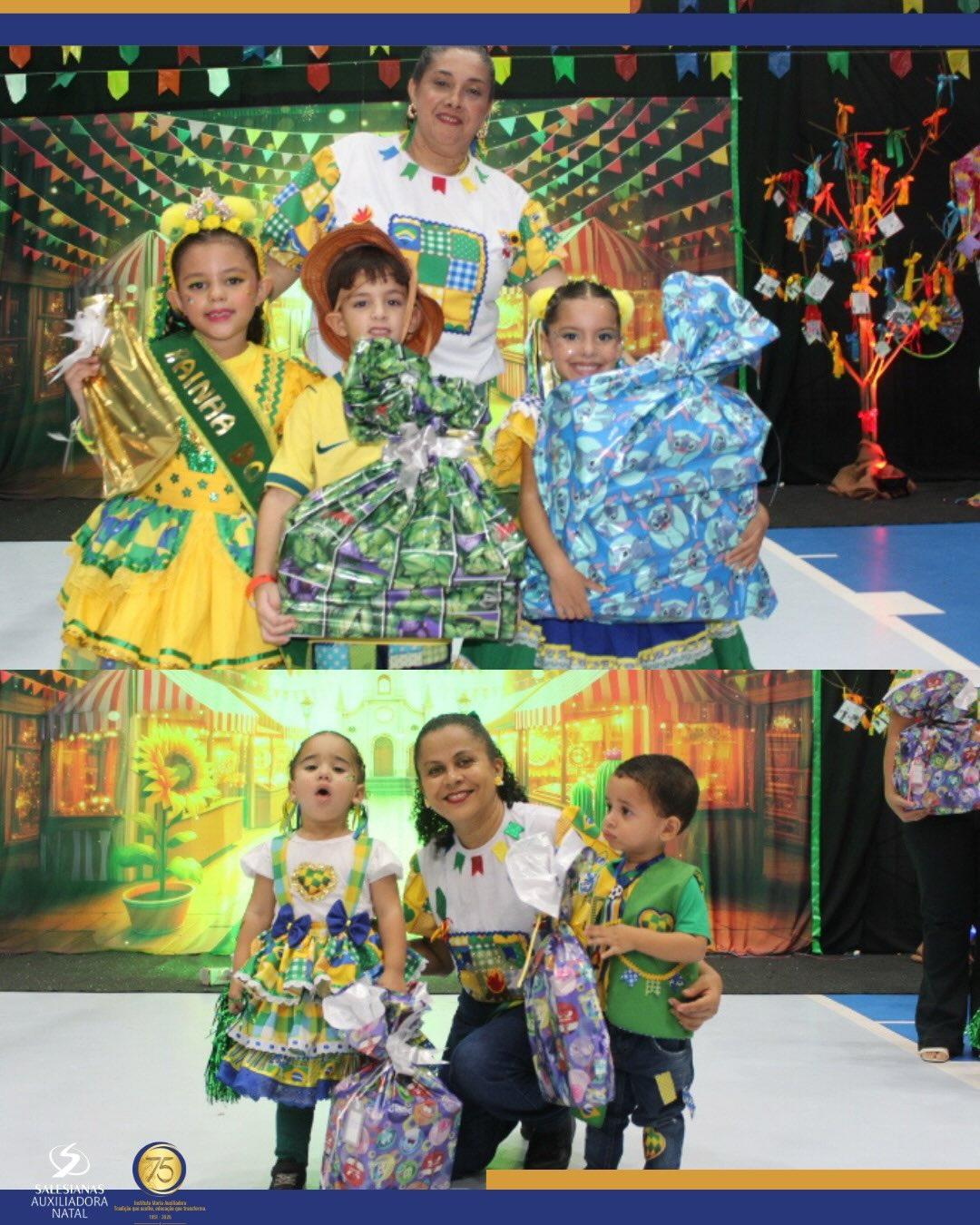 📸✨ Revivendo momentos especiais do nosso Arraiá do Auxiliadora 2026!
Cada sorriso, cada dança, cada apresentação e cada encontro ficaram registrados na memória e agora também nestas imagens que retratam a beleza da nossa festa.
Foi um dia marcado pela valorização da cultura nordestina, pela alegria das famílias, pelo espírito de comunidade e pela esperança que nos une como família salesiana.
Confira alguns dos registros desse grande momento e relembre conosco tudo o que tornou o Arraiá do Auxiliadora 2026 inesquecível! 🌽🤠💙
#ArraiáDoAuxiliadora2026 #InstitutoMariaAuxiliadora #CulturaNordestina #FamíliaSalesiana #Fé Tradição Esperança