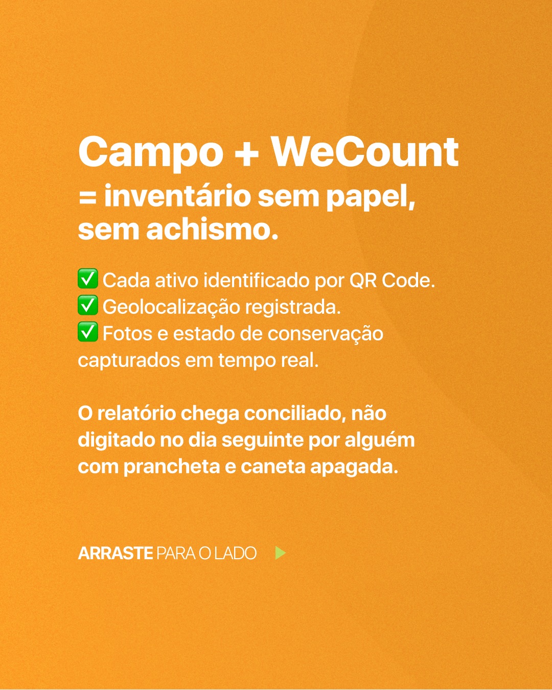 Inventário de ativos fixos: sua empresa tem estrutura para fazer ou improvisa quando precisa?
Improvisar inventário tem um custo que raramente aparece no radar: equipe sem treinamento, metodologia que muda a cada ciclo, relatório que não fecha com o sistema. O inventário "saiu" mas o retrabalho começa logo depois.
A rede de inventariantes da MooveChain chegou a quase 80 profissionais espalhados pelo Brasil. Não é equipe de plantão. É estrutura de campo ativa, treinada no método MooveChain e equipada com o WeCount. Um cliente em Manaus e outro em Florianópolis recebem o mesmo rigor, a mesma metodologia e o mesmo relatório conciliado.
Inventário não é evento. É rotina. E rotina precisa de método, gente e tecnologia, não de improviso.
Acesse o link na bio e fale com um especialista.
#Inventário #AtivoFixo #SupplyChain #WeCount #MooveChain #GestãoDeAtivos #CoberturaNacional #Intralogística